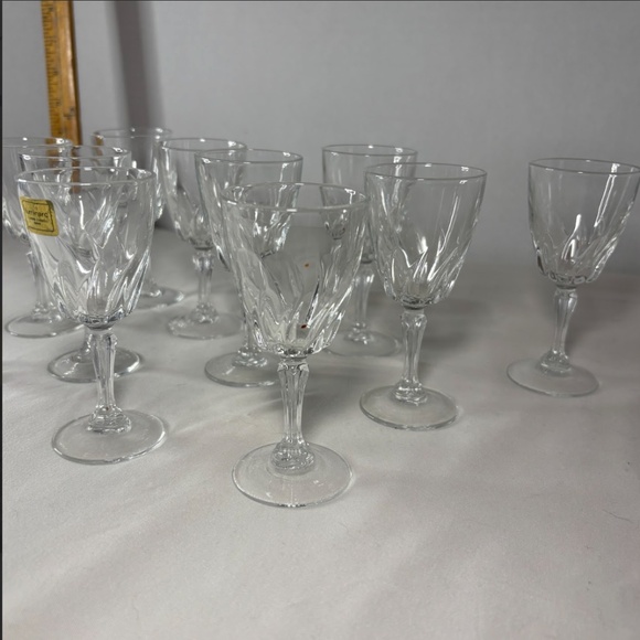 Lummarc Verrerie D'arques A Set of 11 Vintage Cordials Made In France 80s NEW - Picture 6 of 13